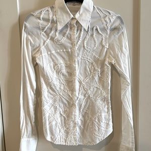 Anne Fontaine White Cotton Blouse